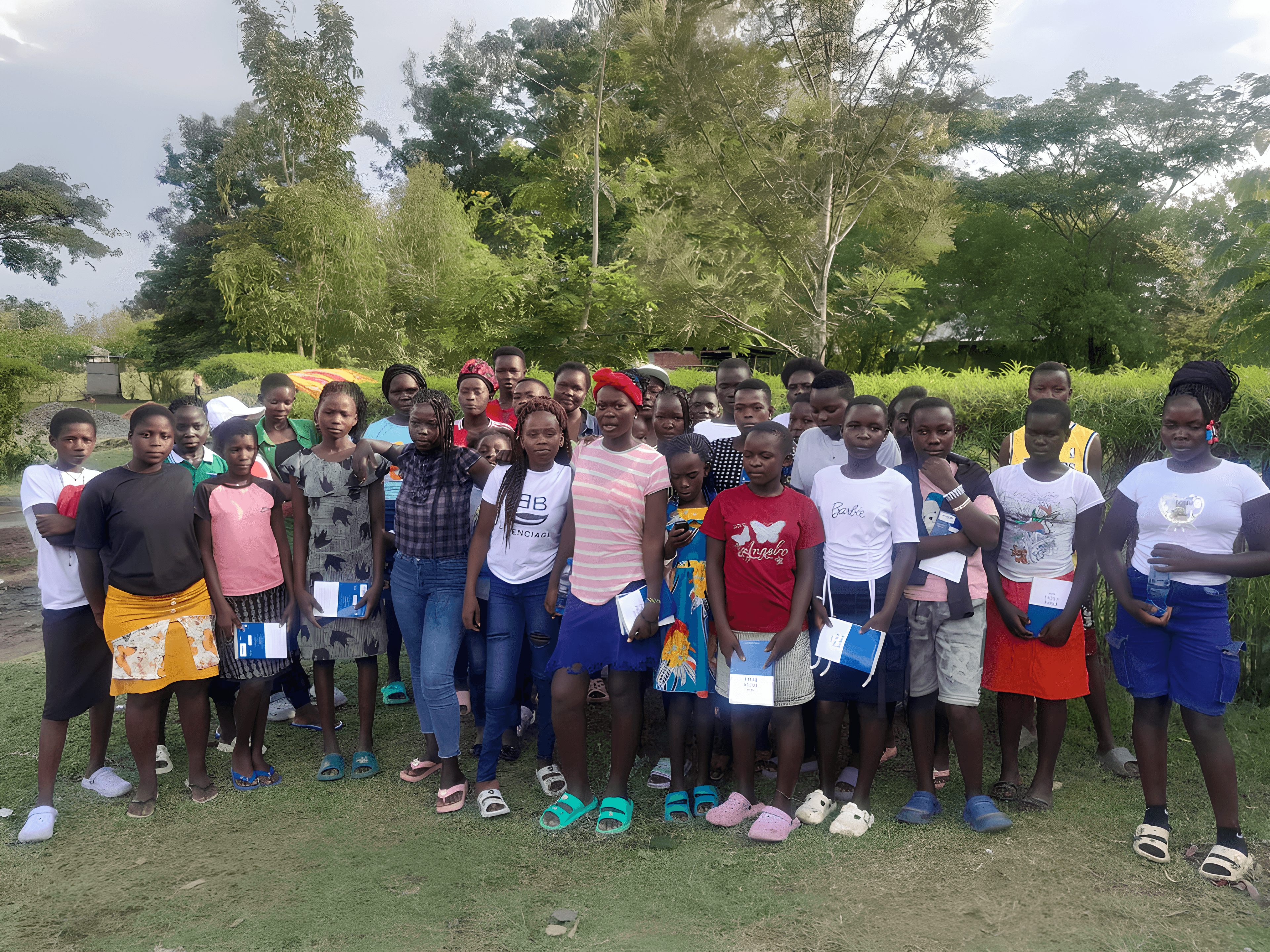 Community volunteers working together